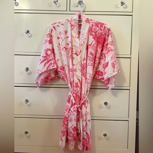 NATORI Floral Kimono Robe